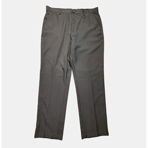 Greg Norman‎ For Tasso Elba Five Iron Mens Brown Plaid Dress Pants 34W 32L